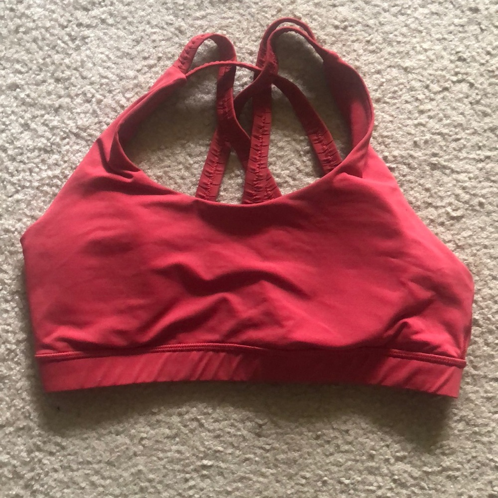 Lululemon red sports bra size 12